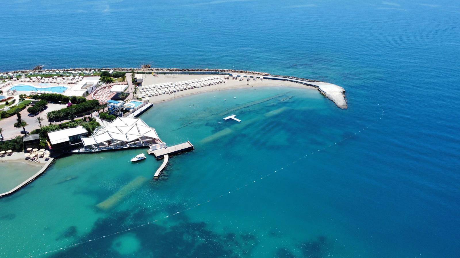 Marina, kıyı ve deniz içindeki geotüp uygulama alanı.